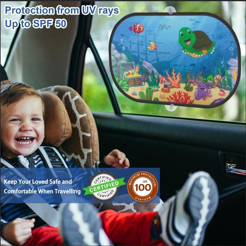 2 Pack Car Window Shade for Baby (20"x 12")