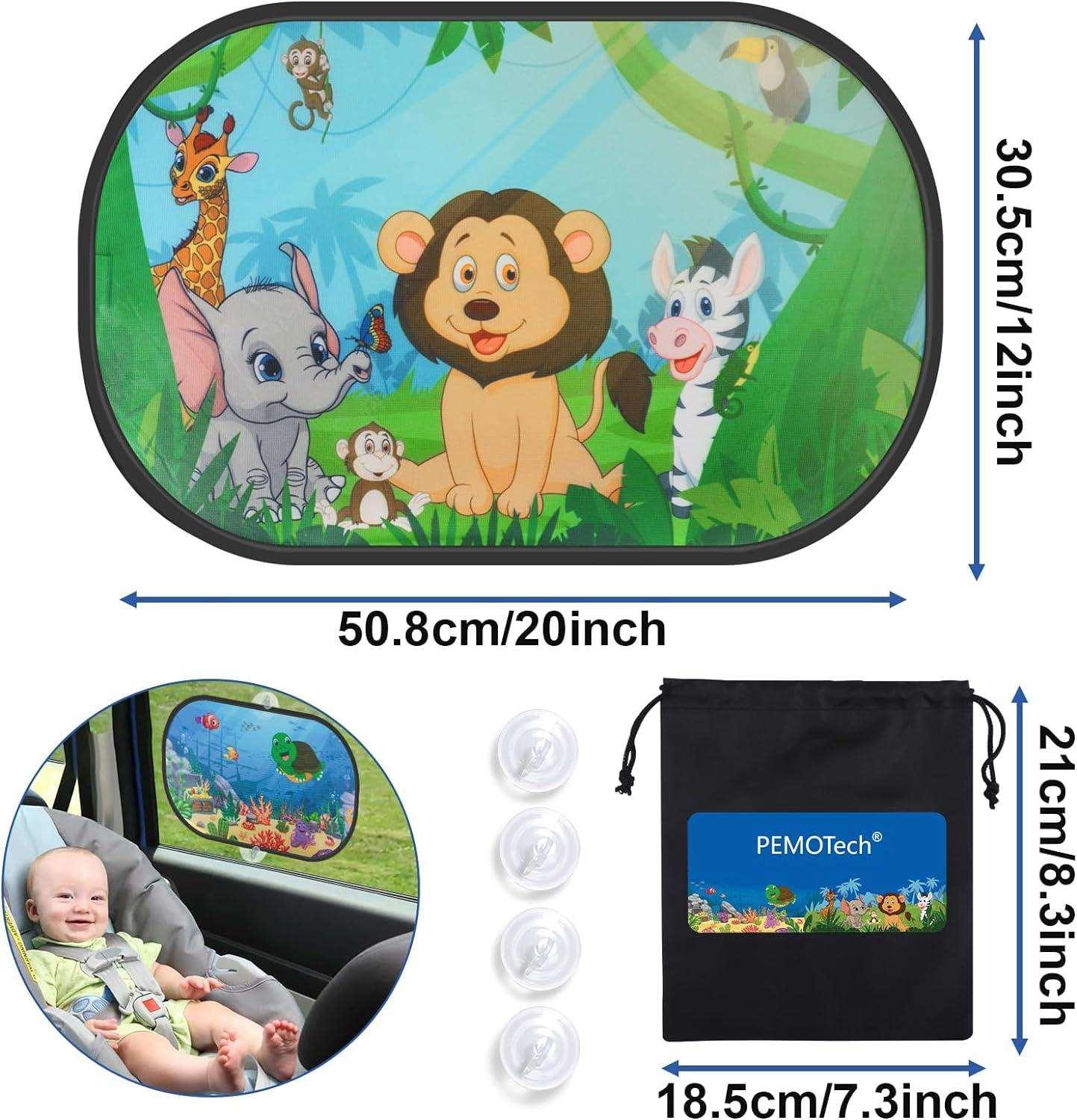 2 Pack Car Window Shade for Baby (20"x 12")